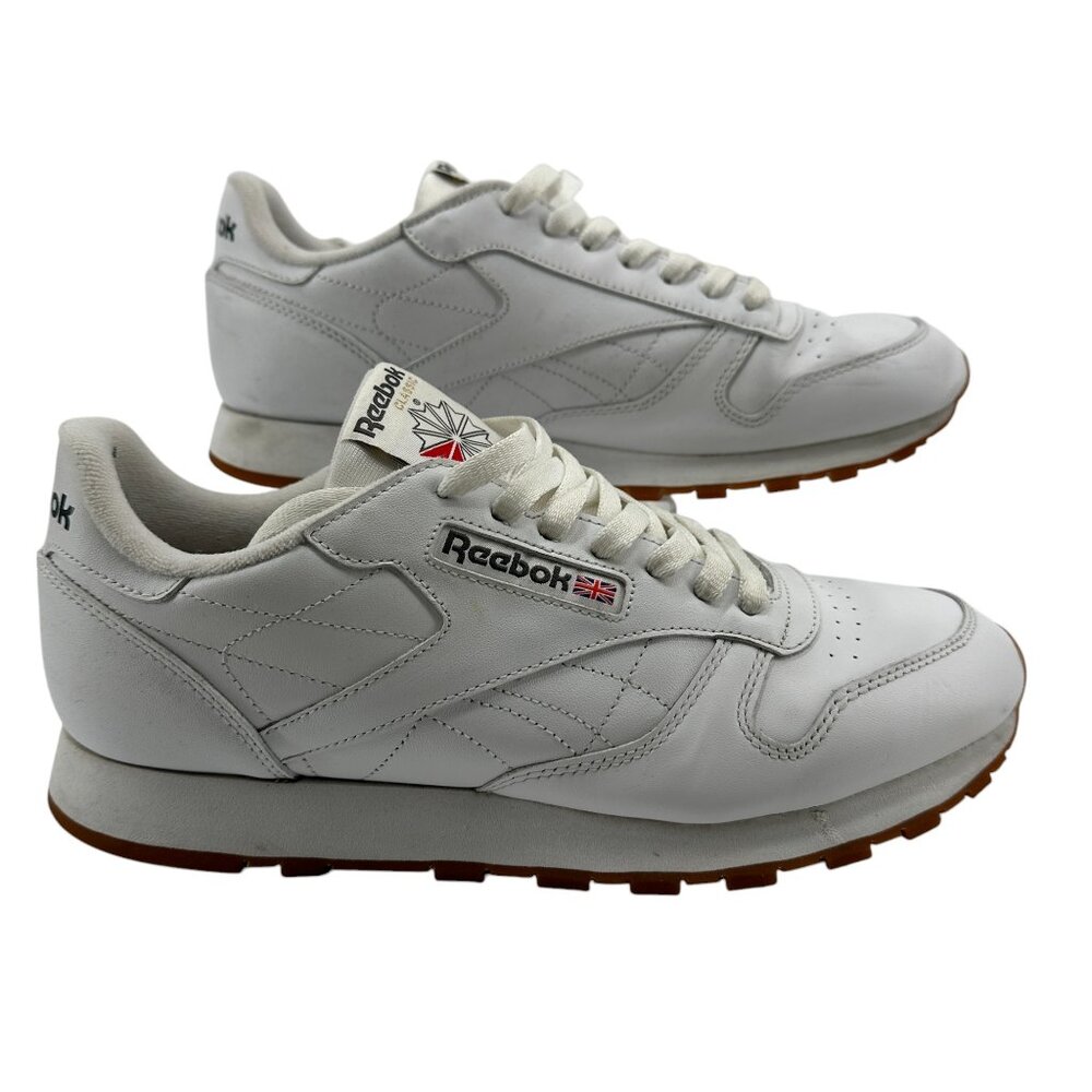 Reebok Mens Classic Glide Sneaker All White Runner Trainer Size 11